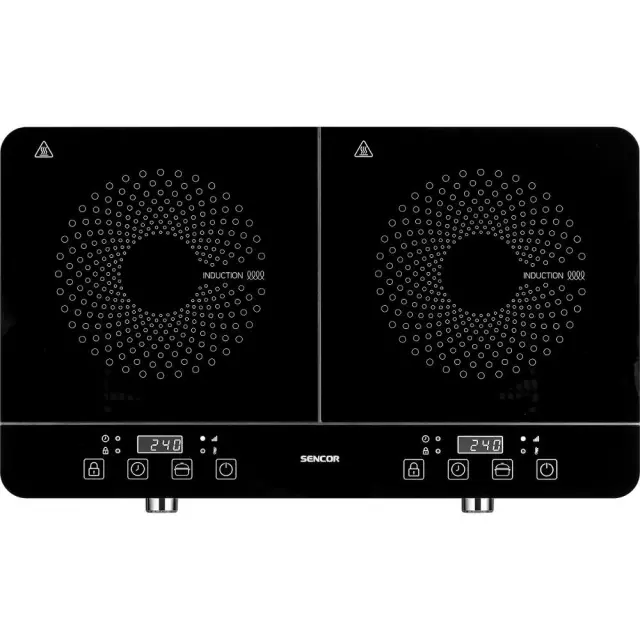 Φορητή Επαγωγική Εστία Διπλή 3500W 12-26cm Sencor SCP 4201GY Μαύρη 3