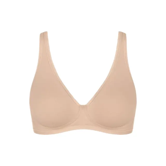 Sloggi Σουτιέν Basic+ Soft Bra Χωρίς Μπανέλα Μπεζ