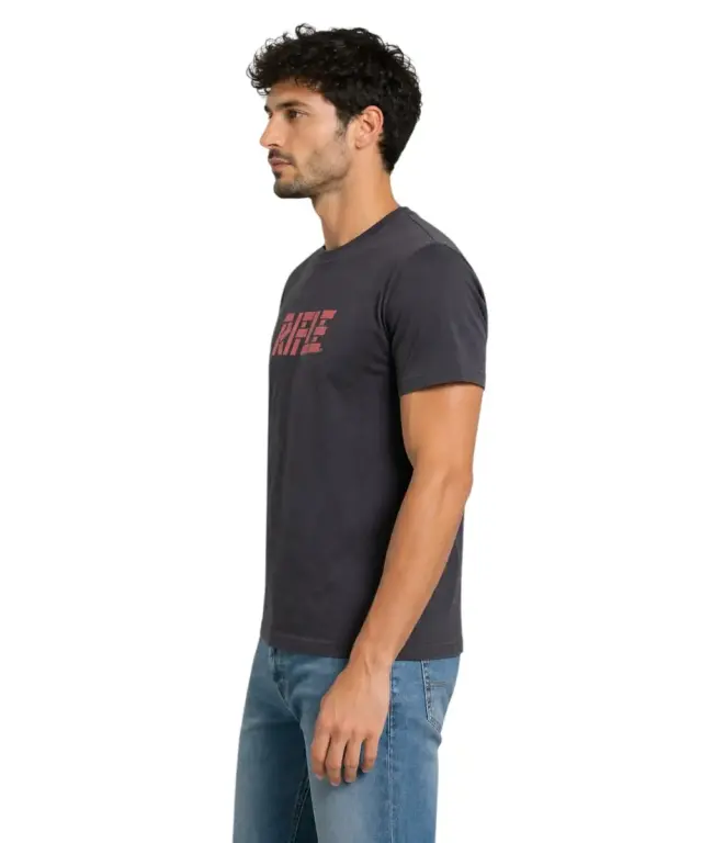 Rifle- Ανδρικό T-shirt RFT001-BLU Μπλε Σκούρο 3