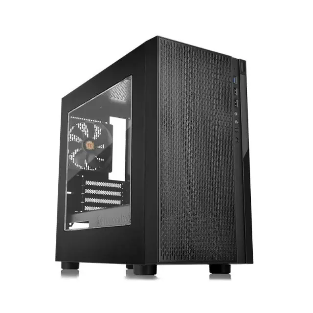 Thermaltake PC Case Versa H18 Window Mini ITX Micro Tower Black (CA-1J4-00S1WN-00)