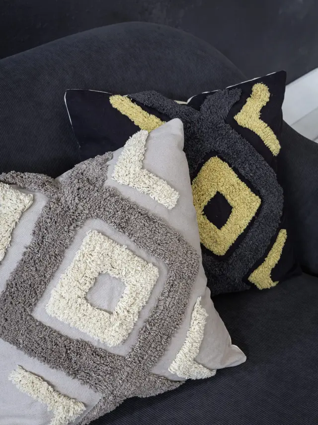 Διακοσμητικό Μαξιλάρι 45Χ45 Με Γέμιση Nima Aziza Beige 100% βαμβακερό 2