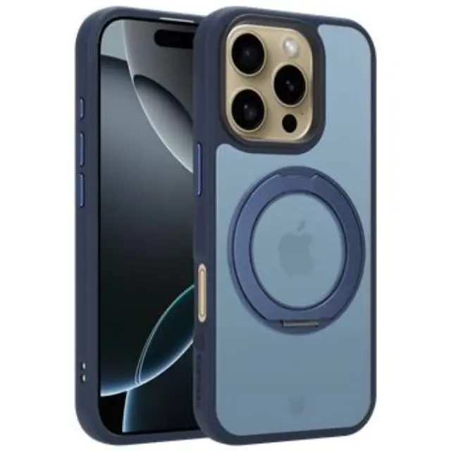Tactical MagForce Hyperstand Cover for Apple iPhone 16 Pro Deep Blue