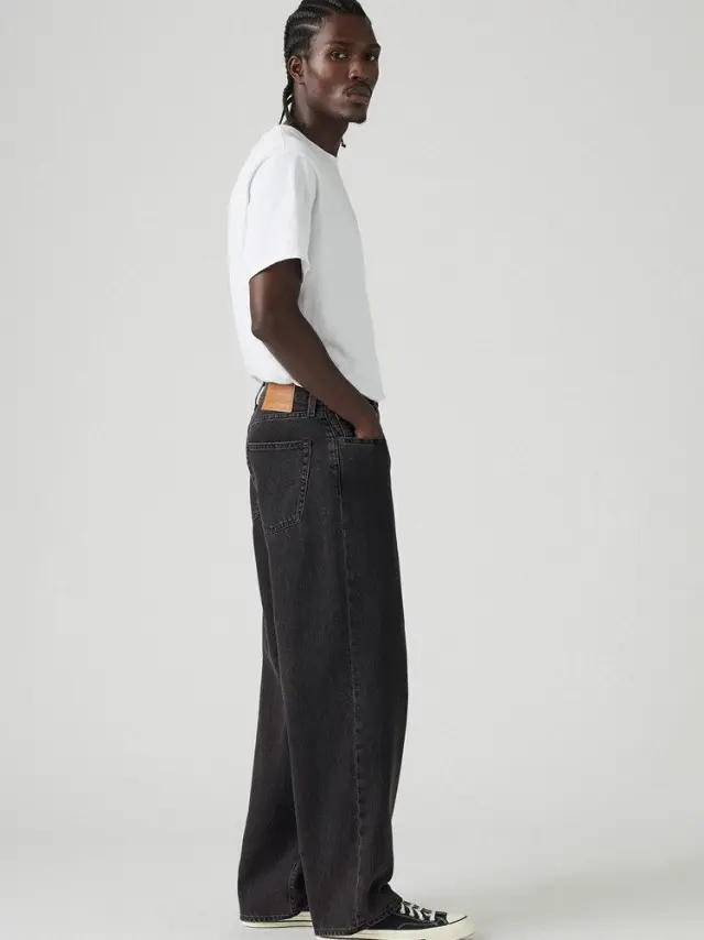 Levi's 578 Baggy Jeans 8AM In Charlotte Black Black - 32/32 3