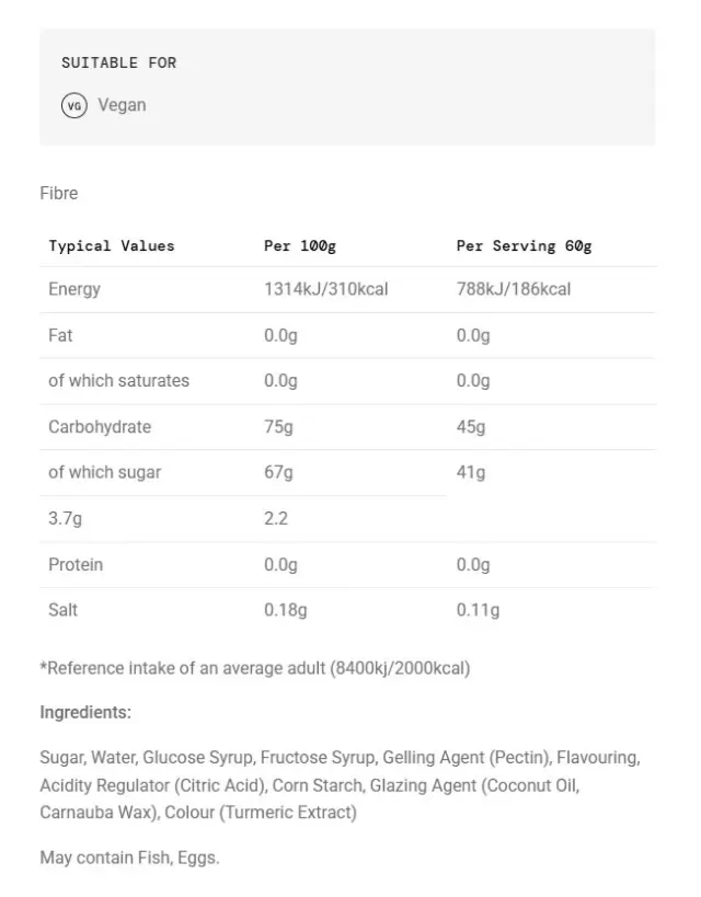Science in Sport Beta Fuel Energy Chews Lemon, 60 g 2