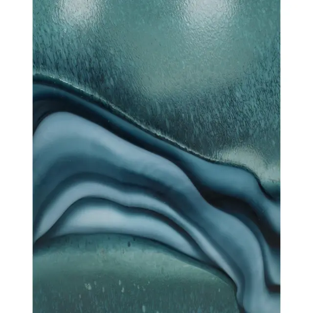 Βάζο Μπλε Γυαλί 19x19x23.5cm 3