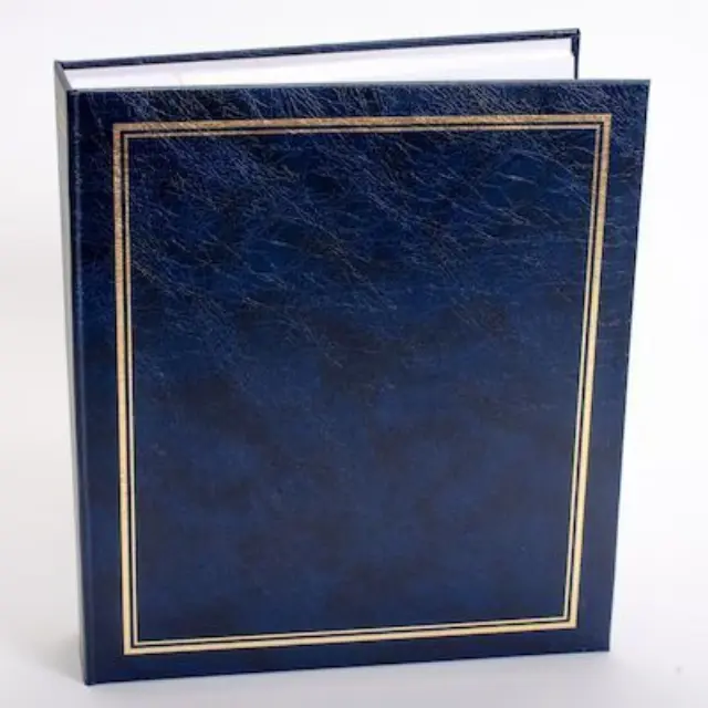Άλμπουμ με θήκες 25x28cm για 200 φωτογραφίες 13χ18 μπλε (11127)
