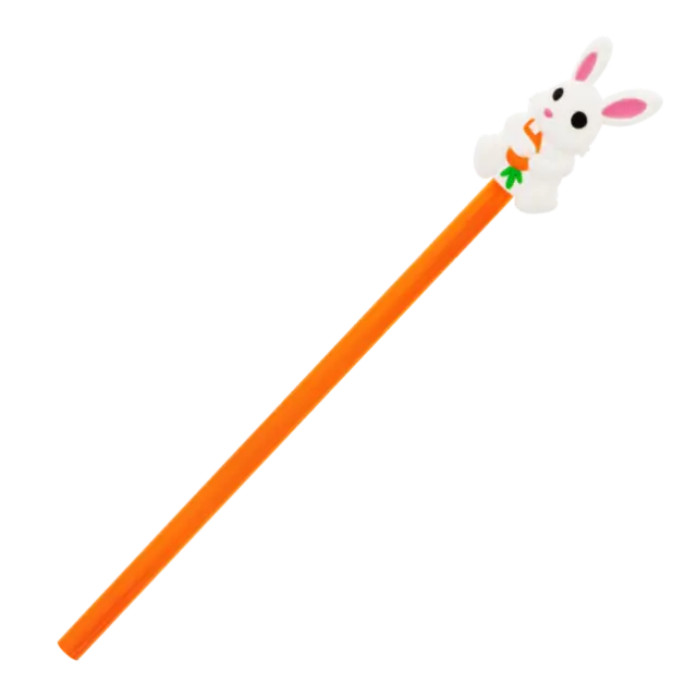 Pylones Μολύβι με διακοσμητικό Ζωάκια: Ani-Pencil (6 σχέδια) Rabbit & Carrot