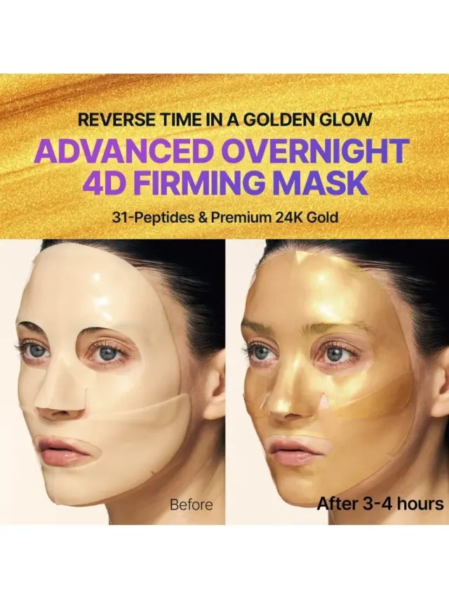 Sungboon Editor Silk Peptide EGF Intensive Gold Mask - Εντατική Αντιγηραντική Μάσκα Προσώπου με Πέρλες Χρυσού & EGF 2