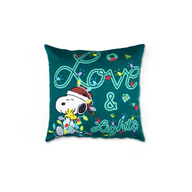 Excelsa Χριστουγεννιάτικο Μαξιλάρι 45x45cm: Peanuts Shiny & Bright
