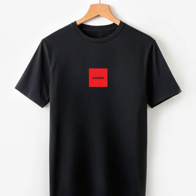 T-shirt Noshame® Μαύρο με τύπωμα Νοσειμ - 122512 - XXL 3