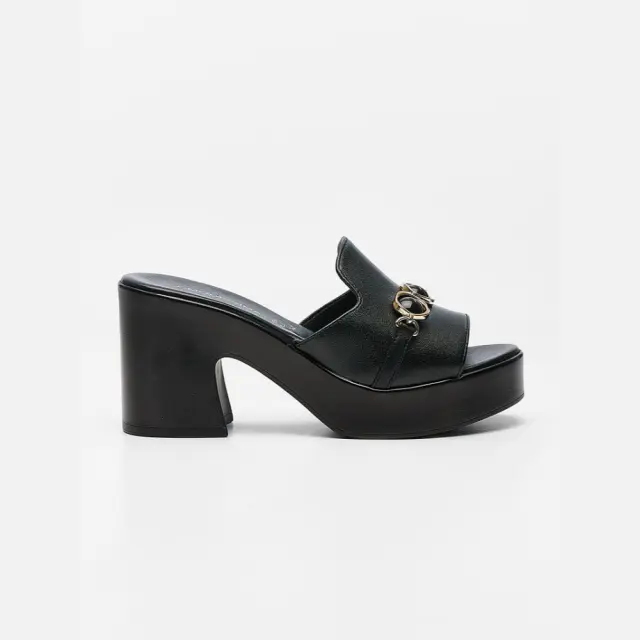 Comodissima Πέδιλα Γυναικείο δέρμα Μαύρο REP/57132 NERO