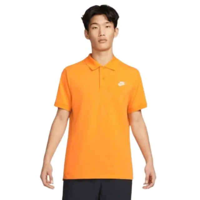 Nike Sportswear Polo T-Shirt (CJ4456-886) - Πορτοκαλί