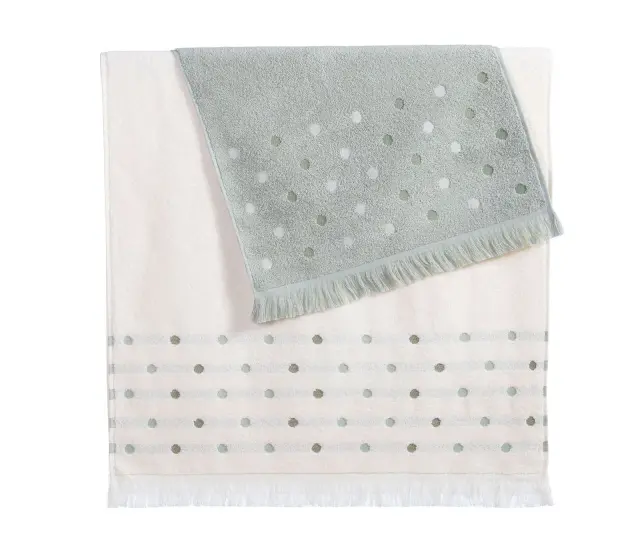 ΠΕΤΣΕΤΑ ΣΩΜΑΤΟΣ SERENDIPITY 70X140 ECRU/GREEN NEF NEF 2
