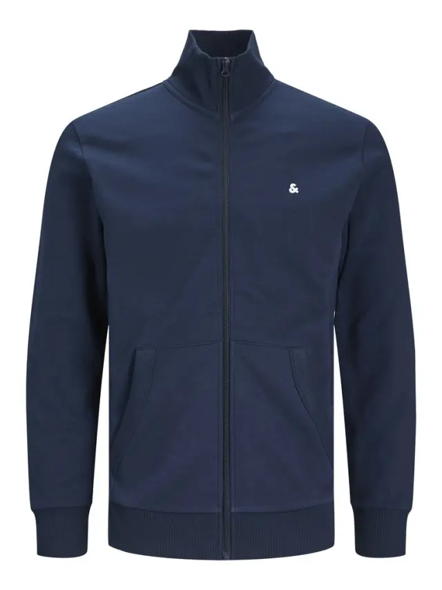 JJEPAULOS SWEAT ZIP NOOS navy blazer