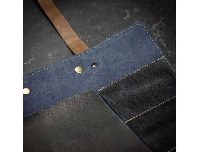 Δερμάτινη Θήκη Μαχαιριών Doxx Amsterdam Rustic Leather με 4 θέσεις μαχαιριών - Black 2