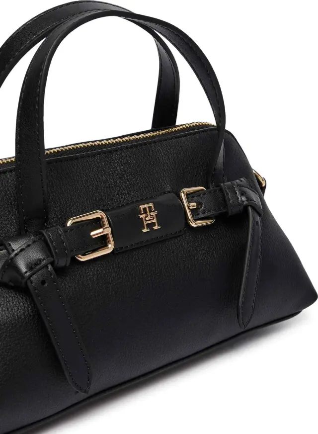 Tommy Hilfiger Γυναικεία Μικρή Τσάντα Th Buckle Mini Tote Μαύρο 3