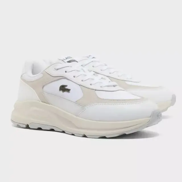 Ανδρικά Δερμάτινα Sneakers Lacoste Run Set 750SMA022065T Λευκά Άσπρο - 41 2