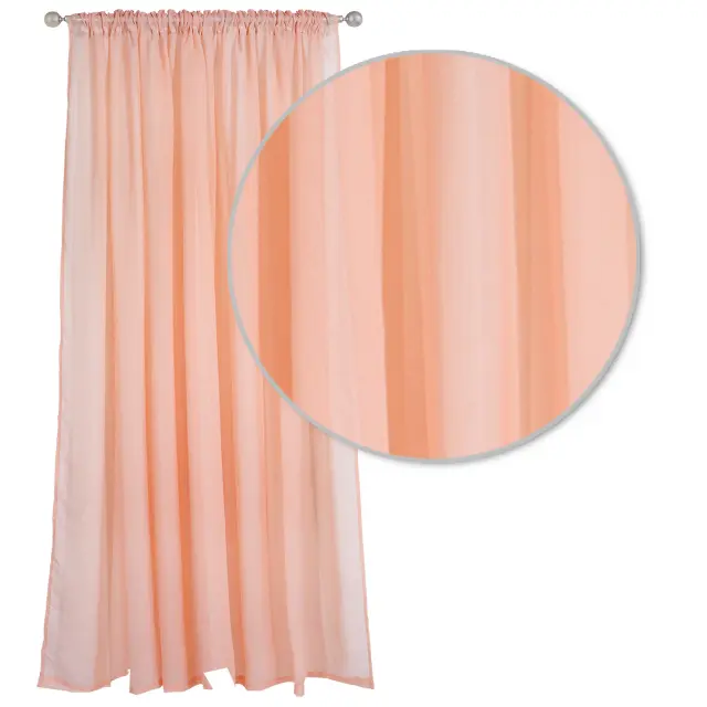 Κουρτίνα Με Τρέσα 450Χ270 Curtain Das Home 2194 Σομόν 2