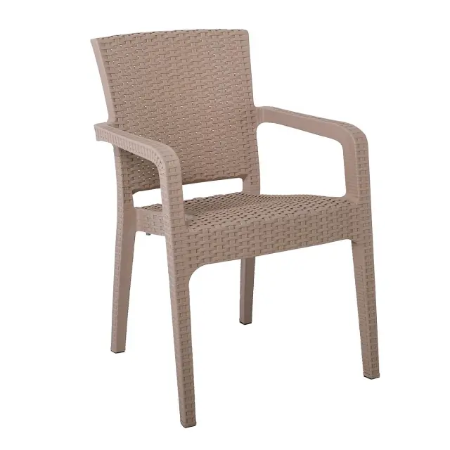 Πολυθρόνα LORA Cappuccino PP 57x57x87cm