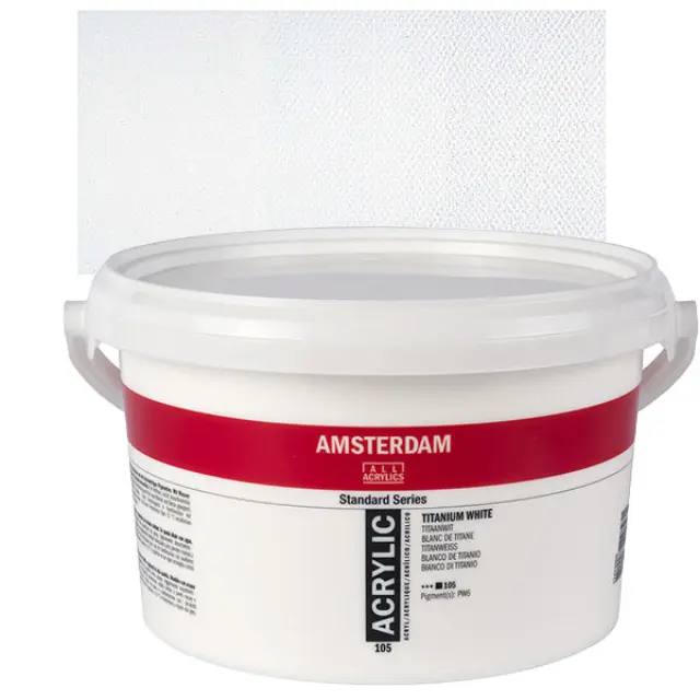 Ακρυλικό Talens Amsterdam 105 Titanium White - 2.5Lt