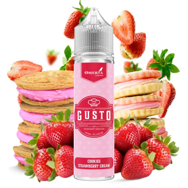 Gusto Cookies Strawberry Cream 10ml/60ml