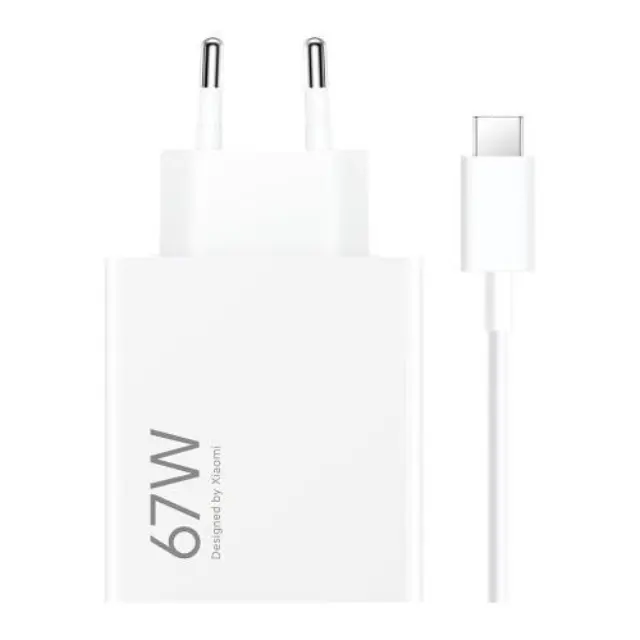 Φορτιστής Ταξιδίου Ταχείας Φόρτισης Xiaomi με Έξοδο USB A 67W & Καλώδιο USB C 1m Λευκό N67117