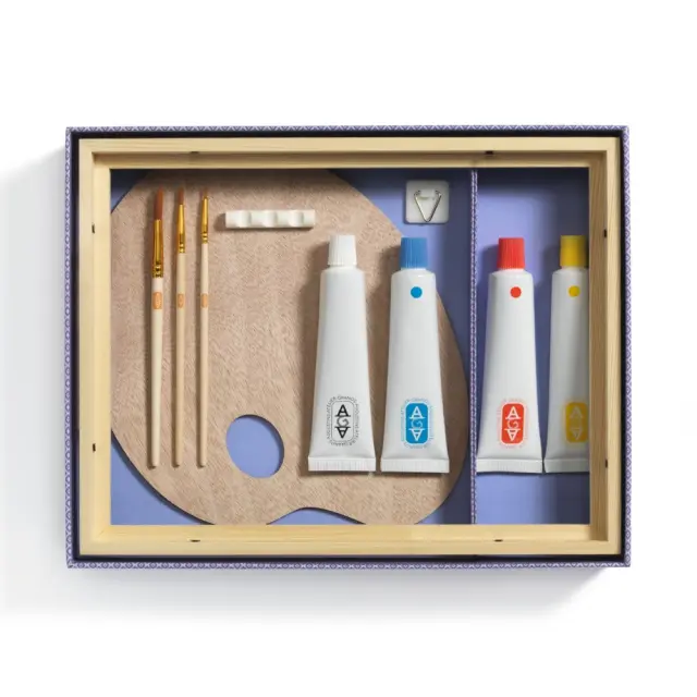 Djeco Atelier Grands Augustins Σετ Ζωγραφικής Με Καμβά - Μίξη Χρωμάτων "Πολύχρωμο Λιβάδι" 10023 3