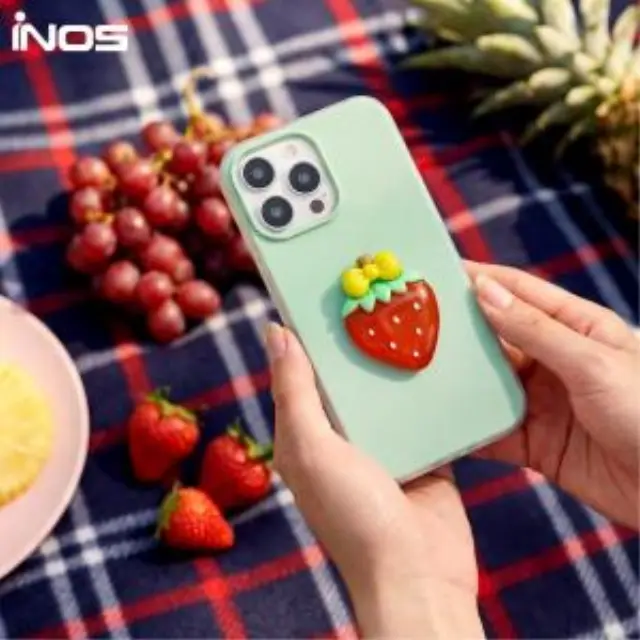 Θήκη TPU & PC inos Samsung Galaxy A37 5G Fresh Pop Strawberry Φυστικί N70883 2