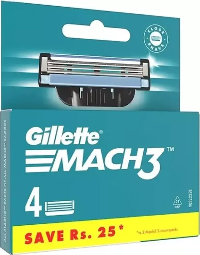 Gillette Mach3 Ανταλλακτικά ξυραφάκια 4τεμ.
