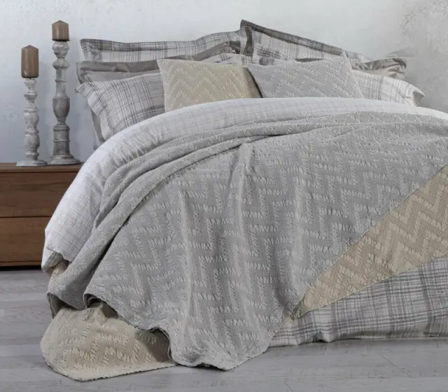 ΚΟΥΒΕΡΤΑ BΑΜΒ.FELIX 230X250 GREY - NEF NEF 3