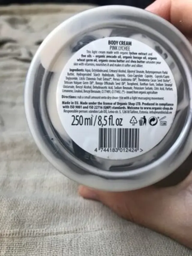 Organic Shop Organic Pink Lychee & 5 Oils Ενυδατική Κρέμα Σώματος 250ml 2