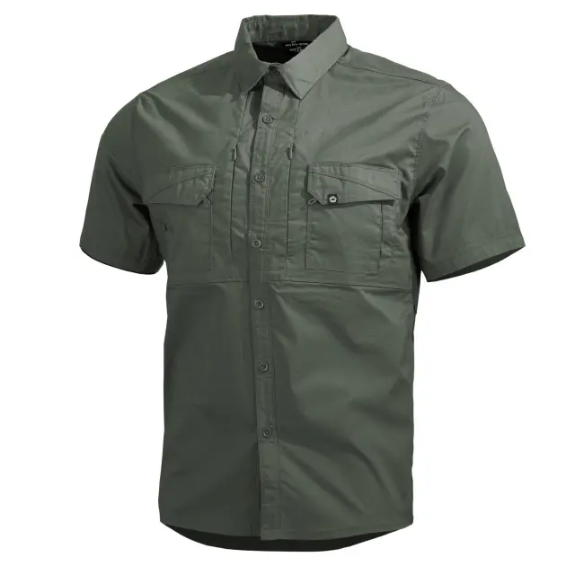 PLATO SHIRT SHORT K02019-SH 06CG-Camo Green