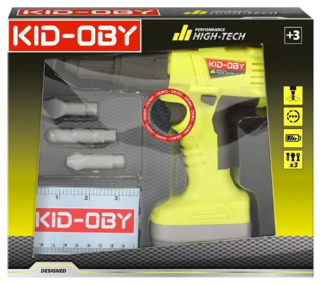 KID-OBY Ηλεκτρικό κατσαβίδι παιχνίδι 19cm 3