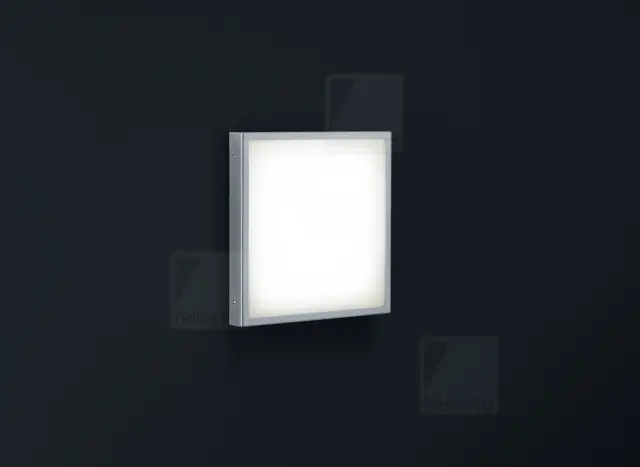 SCALA Τετράγωνο Φωτιστικό Οροφής & Τοίχου LED IP44 Ανοξείδωτο Ατσάλι Steel