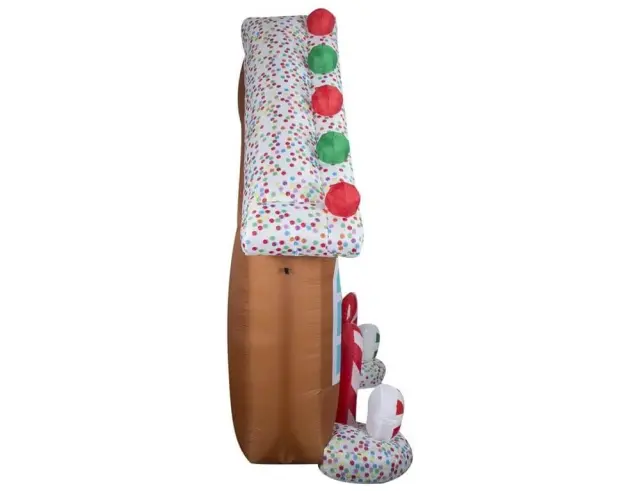 Χριστουγεννιάτικο Φουσκωτό Gingerbread με φωτισμό LED και ύψος 2.7m DIF000170 3
