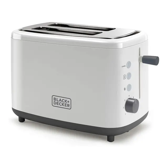 Black + Decker Toaster Φρυγανιέρα 820W ES9600100B - Λευκή White