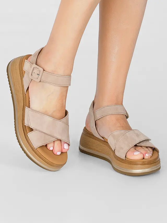 Gabor Πέδιλα Γυναικείο δέρμα Nubuck Μπεζ GAB/62741 30-SAND 2