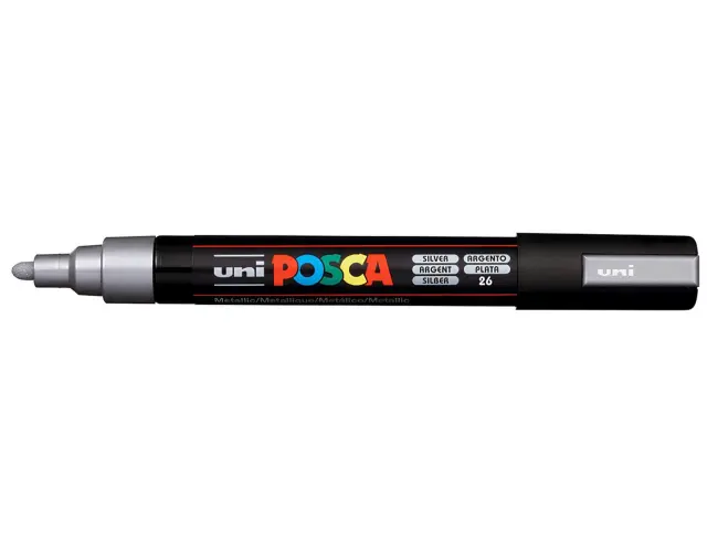 Μαρκαδόροι Σχεδίου Uni Posca PC-5M Festive Medium με πάχος μύτης 1.8-2.5mm - 4 τεμάχιαPC-5M 4P SET BWSG COLOR 3