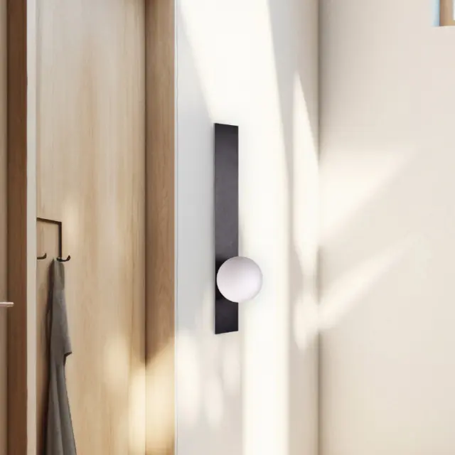Inlight Επιτοίχιο Φωτιστικό LED Μαύρο 10W – Γραμμικό με Οπαλίνα 60 cm (43044-BL) 3