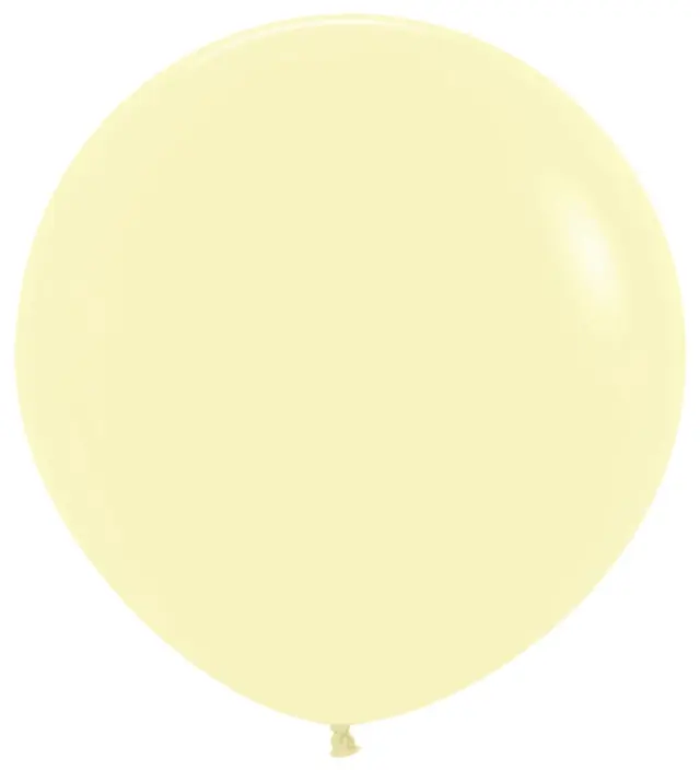 Μπαλόνια Λάτεξ 36 Pastel Matte Yellow / 2 τεμ - Κίτρινο