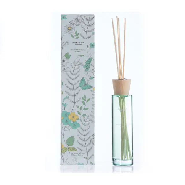 Nef-Nef Homeware Αρωματικό Χώρου Στικς Mediterranean 200ml Green