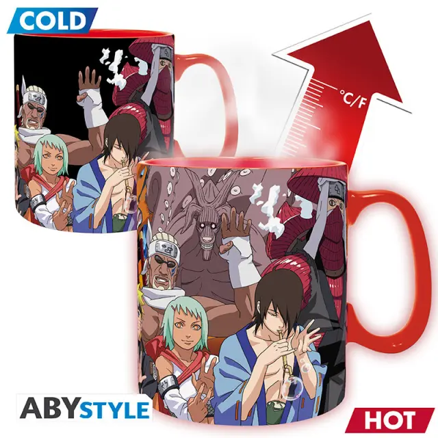 NARUTO SHIPPUDEN - Mug Heat Change -460ml- Bijû+Jinchûriki