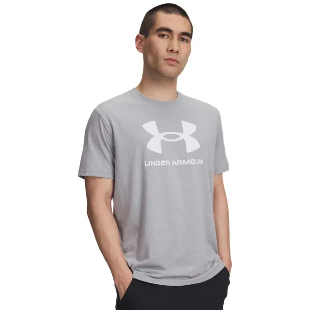 Under Armour Men's Sportstyle Logo Update Shortsleeve Tee Γκρι Ανοιχτό 1382911-037 (Under Armour)