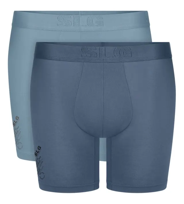 Sloggi Men Μποξεράκια SLG Base Soft Shorts Συνδυασμός Σιέλ 2-Pack - L 2