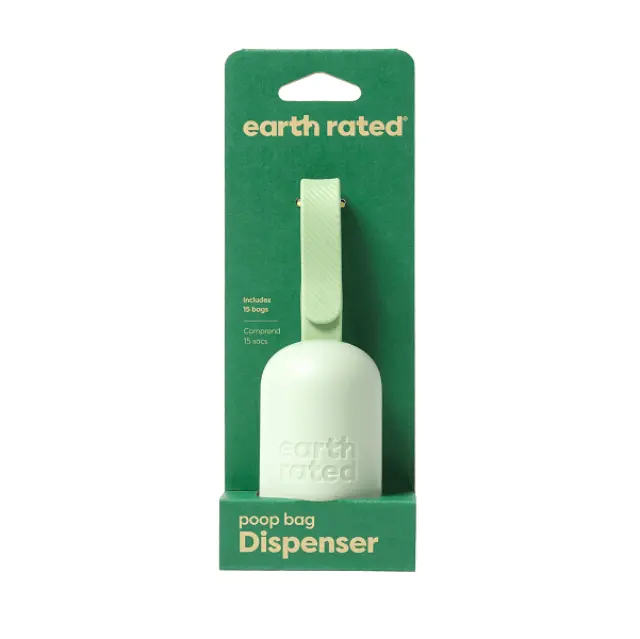 Earth Rated Poop Bag Dispenser Με 15 Eco Friendly Σακούλες Χωρίς Άρωμα Μονόχρωμο