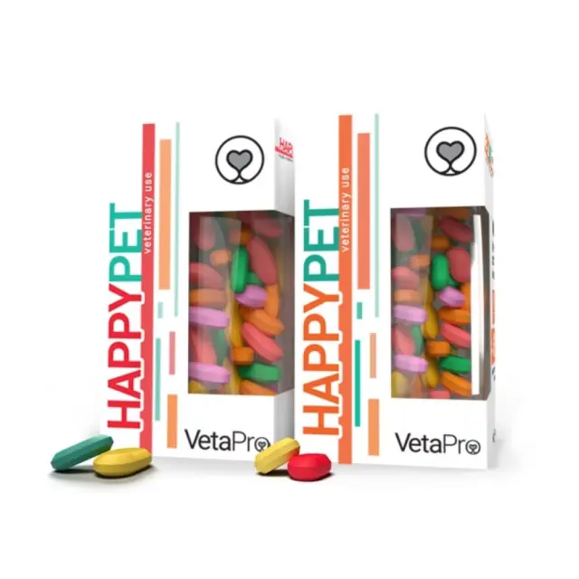 VetaPro Happy Pet Adult για Υγεία & Ευεξία Σκύλων 60 Ταμπλέτες