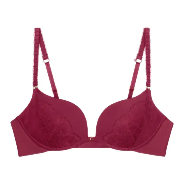 Triumph Γυναικείο Σουτιέν Push-Up Love in Lace WHU, Χρώμα Red Musk 3