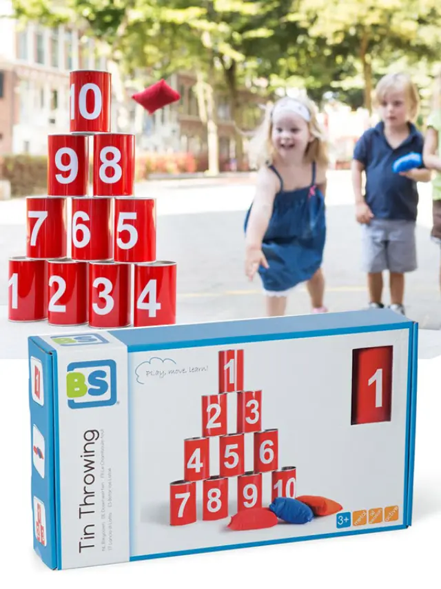 BS Toys Παιχνίδι Στόχου Τενεκεδάκια Αριθμοί Red (3+ ετών) GA093 3
