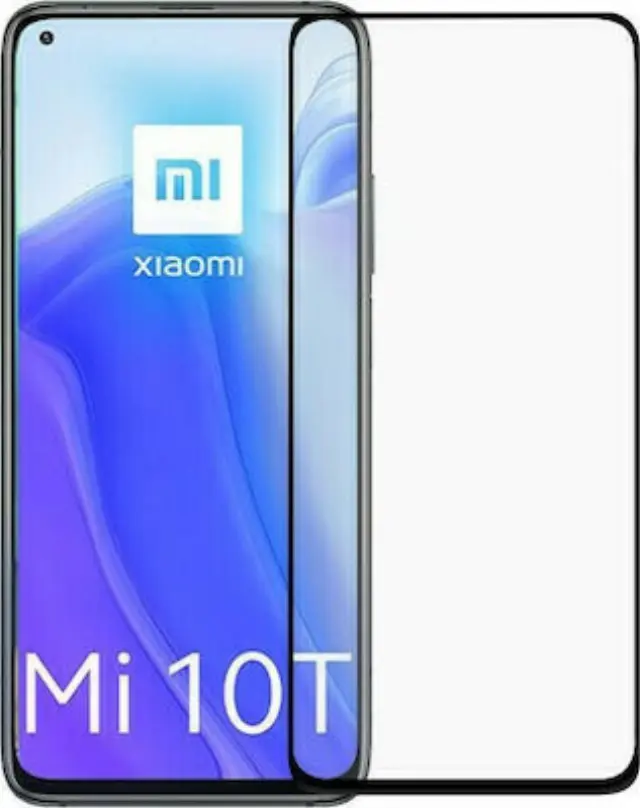Σκληρυμένο Γυαλί (Tempered Glass) Προστασίας Οθόνης Πλήρης Κάλυψης για Xiaomi Mi 10T / Mi 10T Pro - Μαύρο