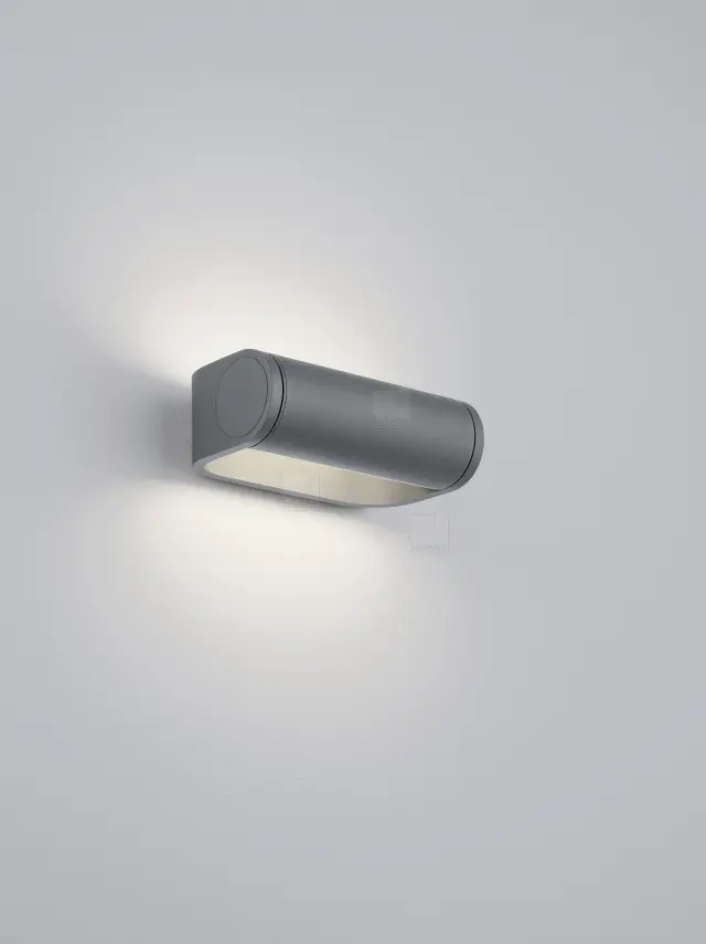 LUZ44 Φωτιστικό Τοίχου & Bollard LED Εξωτερικού Χώρου IP54 Graphite με Περιστρεφόμενη Κεφαλή Ανθρακί 3
